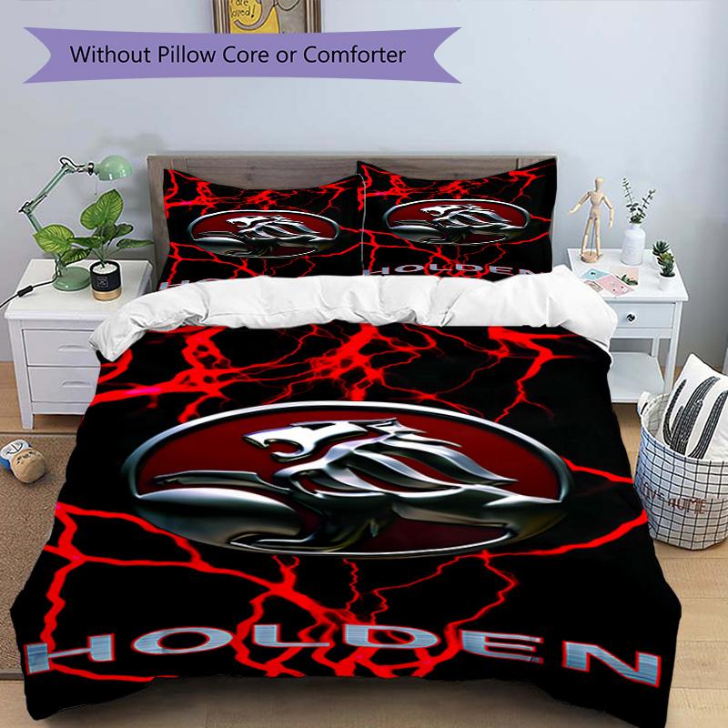 Electric Energy Holden Logo Bedding Set,Breathable Duvet Cover with Pillowcases,Soft Bed Linen for Bedroom Home Decoration,Perfect Festival Birth