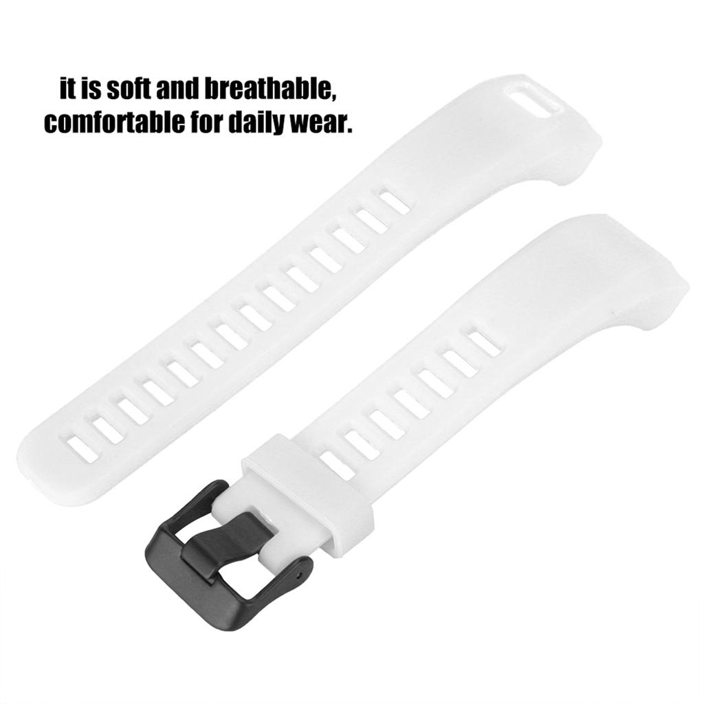 Replacement Silicone Sport Bracelet Wrist Strap Wristband For Vivosmart HR (White)