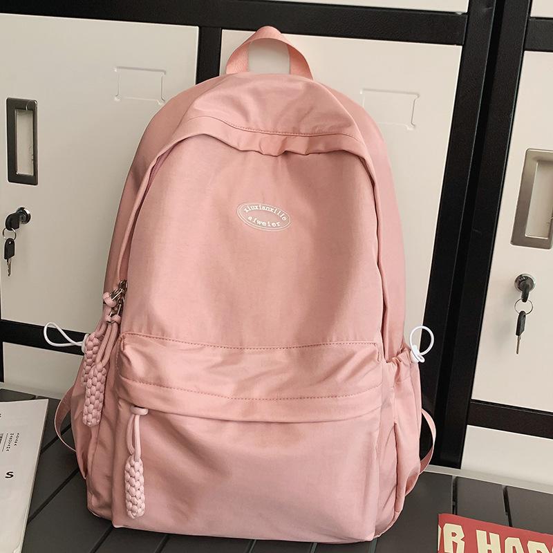 Schoolbag School Bag Elementary School Girls Junior High School Students High School Students College Boys Backpack Wholesale Alphabet Backpack