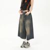 Denim Shorts Summer Japanese Retro Loose Cropped Pants Women's Fashion Personality Wide-leg Pants
