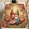 1 шт. Фланелевое одеяло с принтом ко Дню святого Валентина, Высококачественное, Удобное для всех сезонов, Декор для дома, Идеально в качестве подарка на Рождество, День рождения