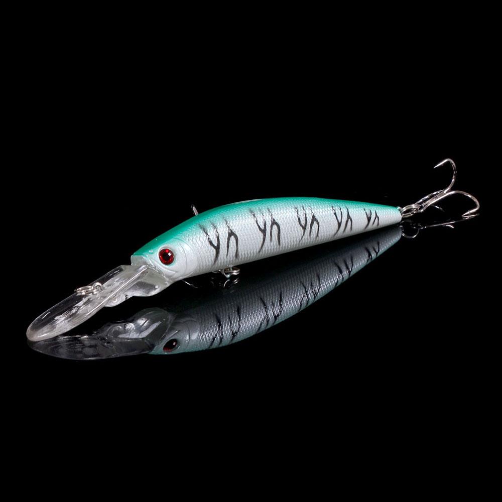 HENGJIA 1 шт., приманка для рыбалки на гольяна, реалистичная приманка для щуки, воблер, жесткая приманка с 3D-глазами, рыболовные снасти