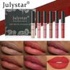JULYSTAR Профессиональный набор кремовых помад для губ Soft Matte, 6 шт. Стойкая водостойкая бархатистая жидкая помада, нюдовые и красные оттенки. Подарочная коробка для макияжа губ для женщин