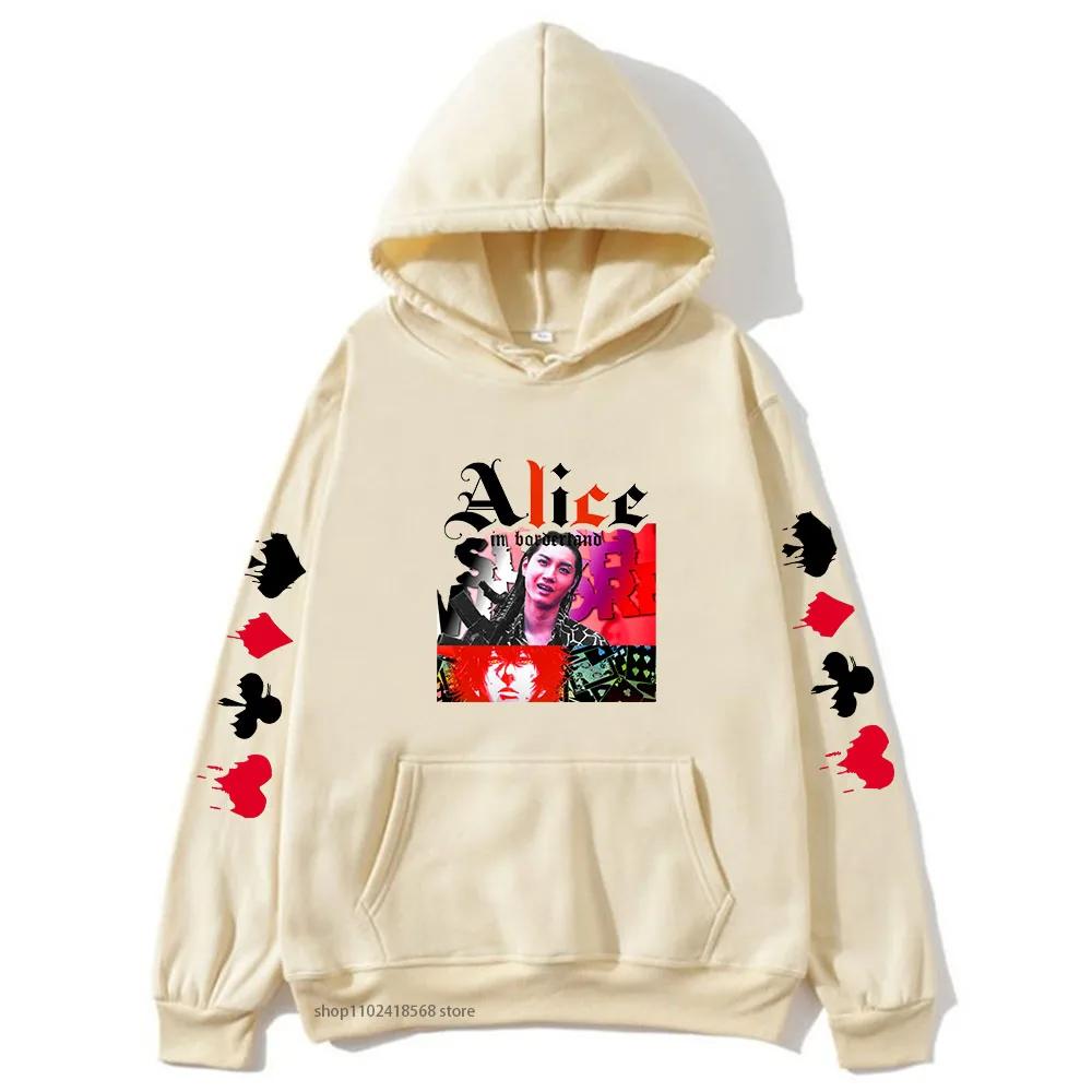 Niragi Hoodie Alice In Borderland Sweatshirts Kawaii Hoodies Japanese Anime Graphic Hoody Manga Printing Women Casual