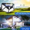 1/2/4/6/10Pcs 100 LED Wall Lights Outdoor Solar Lamp PIR Motion Sensor Solar Powered Sunlight Street Light for Garden Decoration