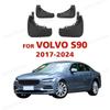 Styled Molded Car Mud Flaps For Volvo S90 2017 - 2024 Mudflaps Splash Guards Mud Flap Mudguards Accessories Car Styling