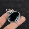 Black Onyx Pendant 925 Sterling Silver Pendant Antique Jewelry Handmade Gemstone Pendant Silver Jewelry Gifts For Mom Healing Stone Pendant