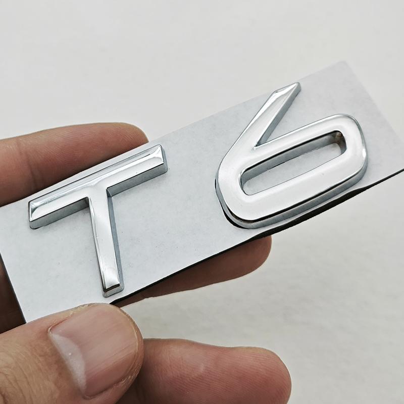 3D Металлический Значок Логотип Автомобиля T5 T6 AWD Задний Багажник Наклейки Для Volvo S40 S60 S80 V60 V70 V90 XC40 XC60 XC90 Внешние Аксессуары