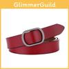 Inspired Leather Retro Belt For Ladies With Metal Clasp And Pure Design Leather