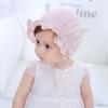 Дышащая кружевная шляпа с оборками Мягкая шляпа от солнца для мальчиков и девочек Кепки-чепчики Летняя шляпа