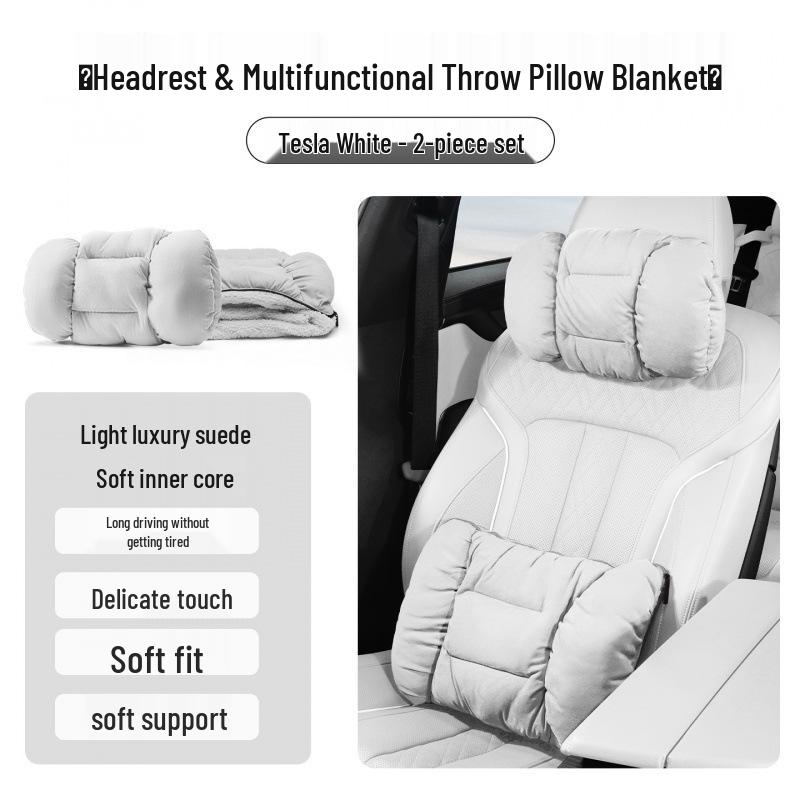 Honda Car Accessories: Flannel Headrests, Lumbar Supports & Neck Pillows for CRV, Fit, 11th Gen Civic & Accord.