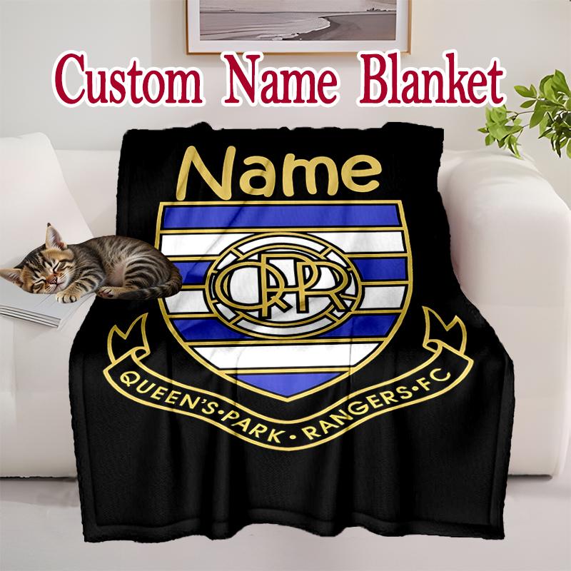 1pc Queens Park Rangers Football Club Blanket, Cozy Valentine's Day Blanket, Multi-functional Nap Blanket Available Throughout the Four Seasons