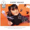 5 Pcs Pentagram Fairy Wand Children's Toys Party Decors Star Cosplay Favor Ab Cloth Girl