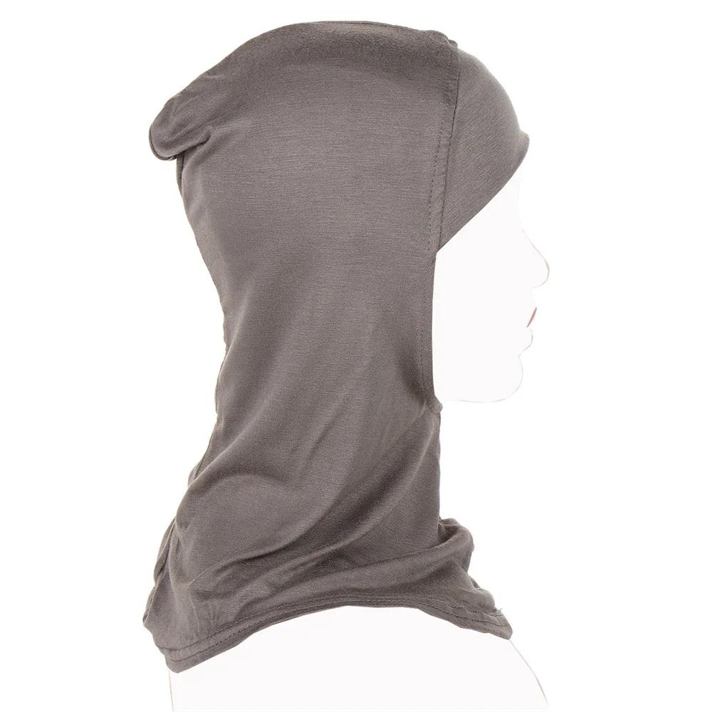 Modal Headscarf for Women Jersey Underscarf Inner Hijab Hat Turban Muslim Ninja Cap Islamic Head Neck Cover Bone Bonnet Headwrap