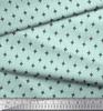 Soimoi Japan Crepe Satin Fabric Dot & Black Small Motif Shirting Decor Fabric Printed Metre 42 Inch