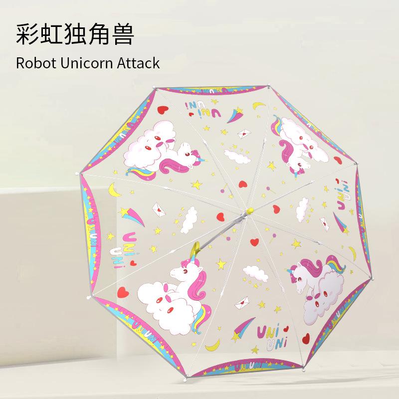 Safe Children's Umbrellas Girls Boys 5-12 Years Old Elementary School Students Essential Outdoor Thickened Reinforced Parasols for School