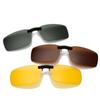 Small Frame Trendy Polarized Clip-on Sunglasses for Myopia Metal Glasses