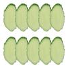 10PCS/Pack Simulated Cucumber Slices Fake Cucumber Slices Vegetable Model Food Model Shooting Display Tool Supplies
