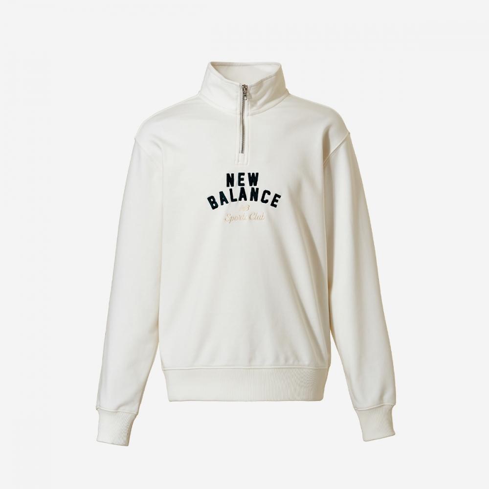 New Balance Uni Sports Club Half Zip Nbnceb1213   64  Cream