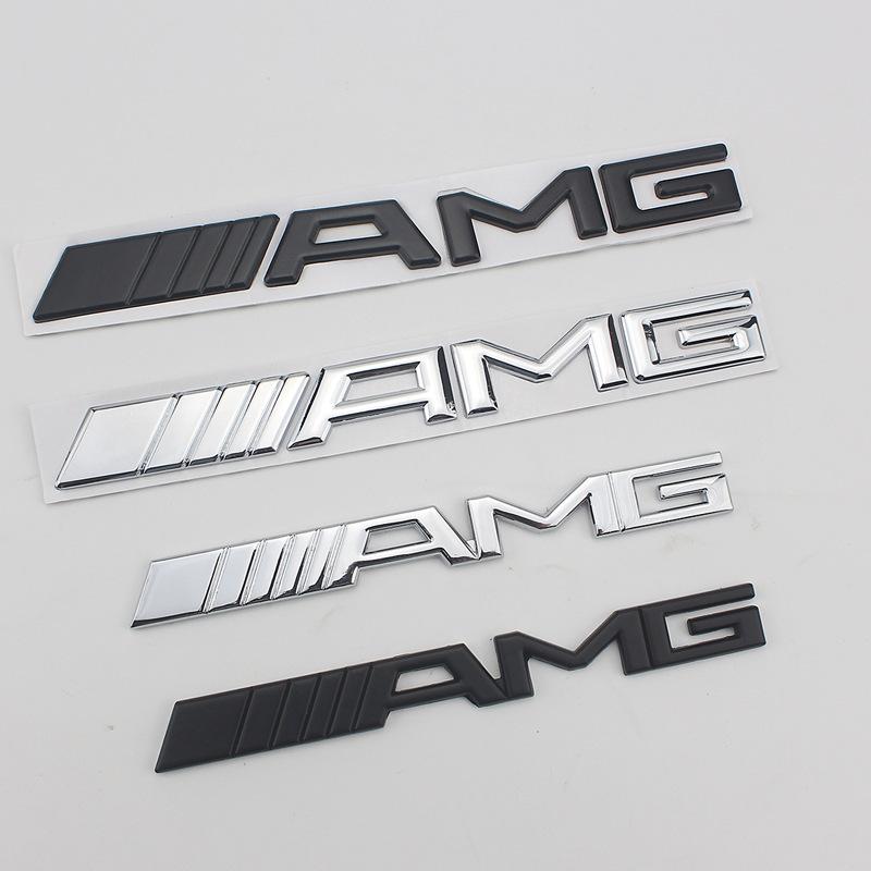 3D Металлический Логотип Эмблема Буквы AMG Значок на Багажник Автомобиля Для Mercedes Benz W204 W205 W176 W177 W212 W213 Наклейка Аксессуары AMG