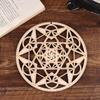 Деревянный знак для медитации, украшения, настенный декор, деревянное настенное искусство, подвесное произведение искусства, сакральная геометрия