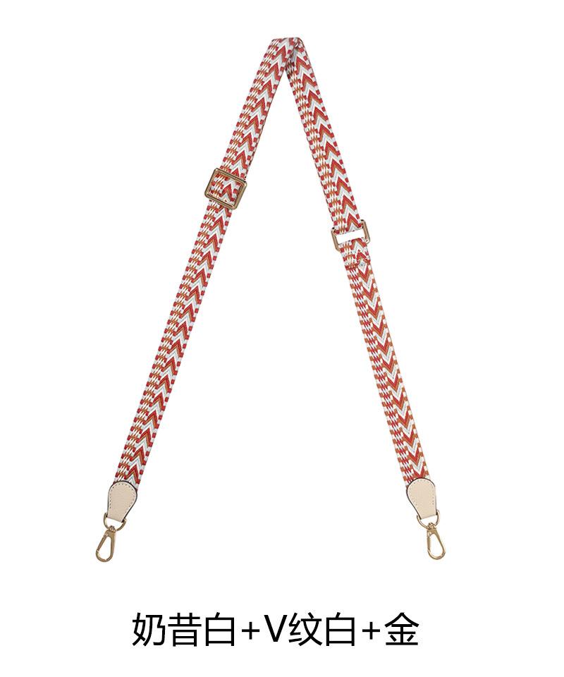 Paired With Longxiang Bag H Evelyn Lunch Box Adjustable Canvas Webbing Shoulder Strap Women's Crossbody Polka Dot DIY