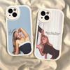 Singer S-Sabrina C-Carpenter Silicone Phone Case For iPhone 16 15 14 13 12 11 Pro Max Mini Leather Soft Cover