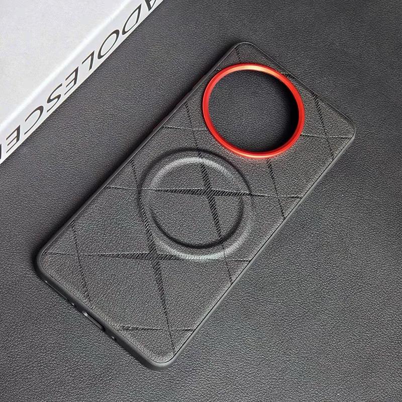 Магнитный чехол для OnePlus 13 R 13S One Plus 13T ACE 5 Pro OnePlus13 5G Магниты Роскошная кожаная задняя крышка телефона Защитный корпус
