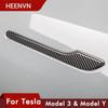 Новая модель автомобильной дверной ручки для Tesla Model 3 2023 Model Y, аксессуары, дверная крышка, паста Model3, углеродное волокно, ABS Three