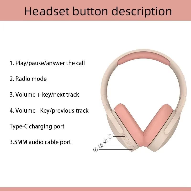Bluetooth-гарнитуры Игровые наушники Двухрежимные беспроводные наушники Складные Наушники для музыки с шумоподавлением Для iPhone Xiaomi
