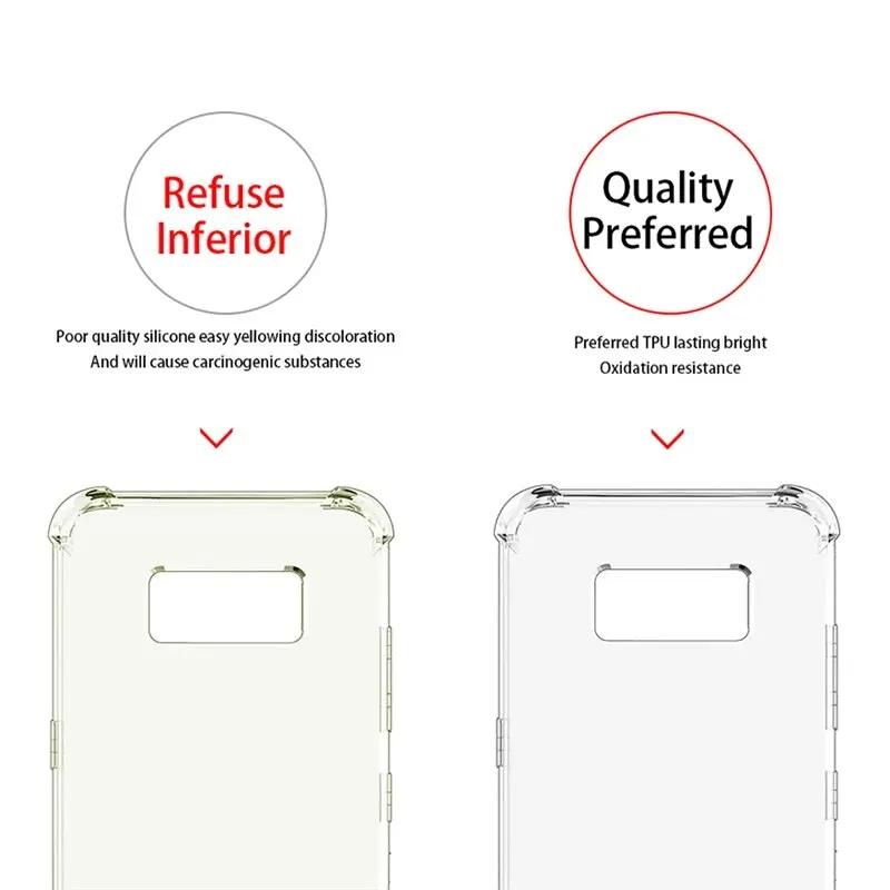 S25 Edge Silicone Cover Thick Shockproof Case For Samsung Galaxy S25 Ultra S24 FE S21 S20 S23 Ultra S8 S9 Plus Phone Case