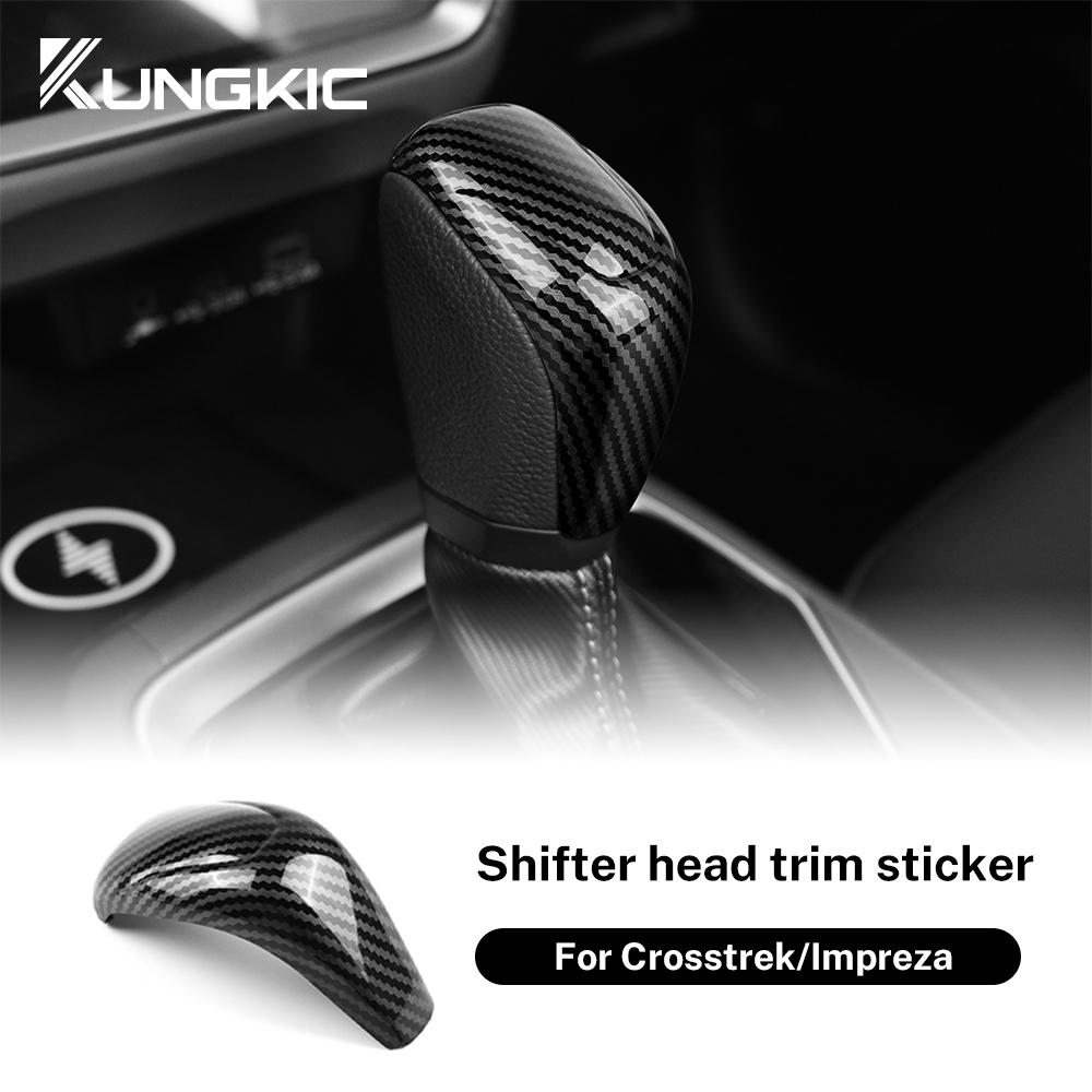 ABS Carbon Fiber Cover For Subaru Crosstrek 2024 Impreza 2024 Car Gear Shift Head Cover RHD LHD Interior Sticker Accessories