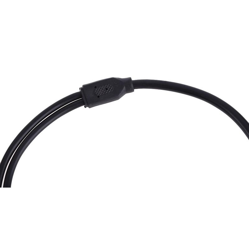 1 гнездо на 2 штекера постоянного тока, кабельный разветвитель 5,5x2,1 мм, адаптер для видеонаблюдения