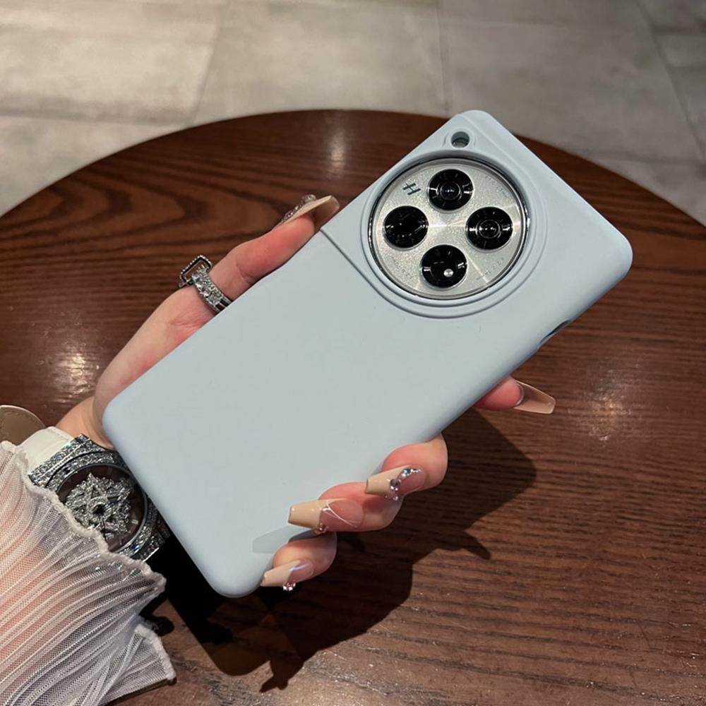 For OnePlus 12 5G Case Skin-Friendly Liquid Silicone+PC Phone Cover