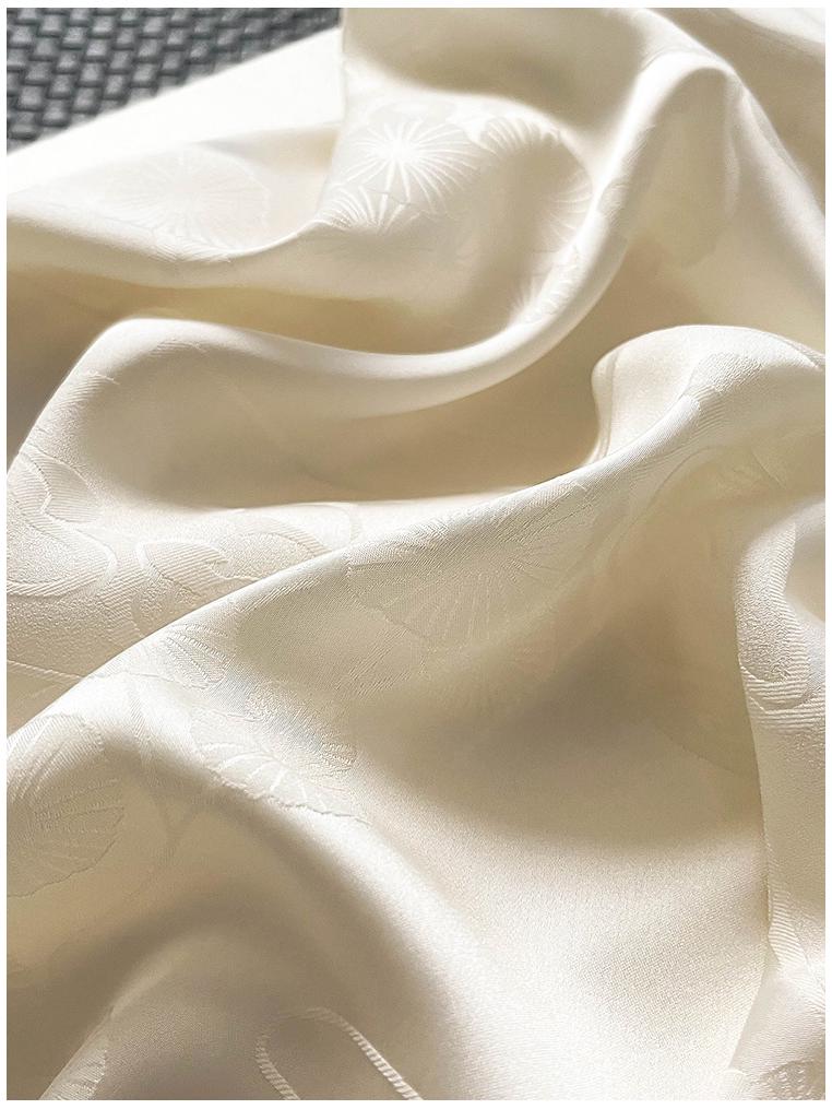 2025 Auspicious Clouds Ice Silk Padded Pajamas - Women's Two-Piece Set In Milk White, Long Sleeve & Pants