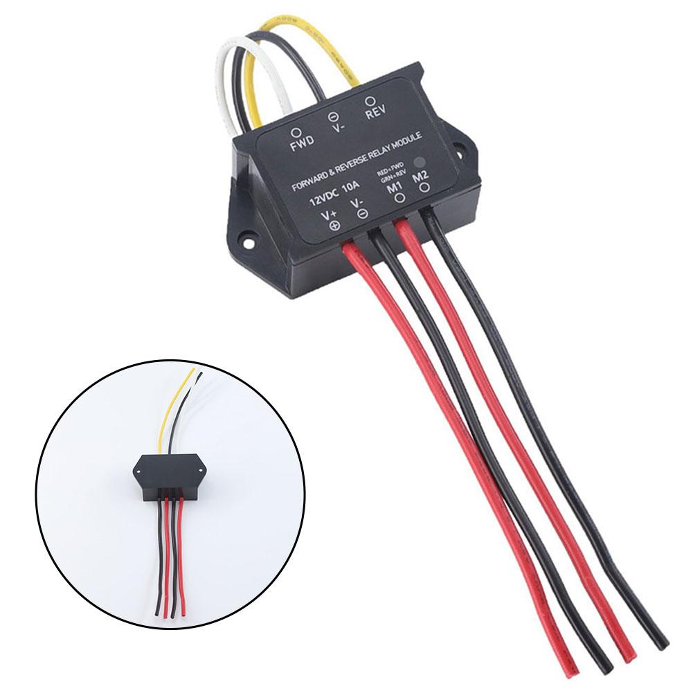 12V 10A Forward & Reverse Relay Module For Snowplow Fan Actuators Motor Control Power Tools Replacement DC Relay Module Parts