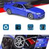 Масштаб 1/24 WELLY Nissan Skyline GT-R R34, модель автомобиля из сплава, литье под давлением, металлические игрушечные автомобили, модель автомобиля, коллекция высокой имитации, детские подарки