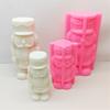 Nutcrackers Soldier Shape Silicone Mold Christmas Nutcrackers 3D Silicone Candle Mold for DIY Resin Crafts Home Decors
