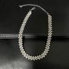 Full Diamond Necklace Diamond Choker Neck Chain Collarbone Chain Fashion Necklace