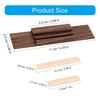Premium Rosewood Ukulele Saddles Bridge Replacement Set for Enhances Sound Vibration Transmission on 4 String Instrument