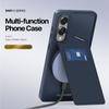 Магнитный чехол для Samsung Galaxy S25 Edge DUX DUCIS серии Rafi II, кожаная задняя крышка со слотами для карт с RFID-блокировкой