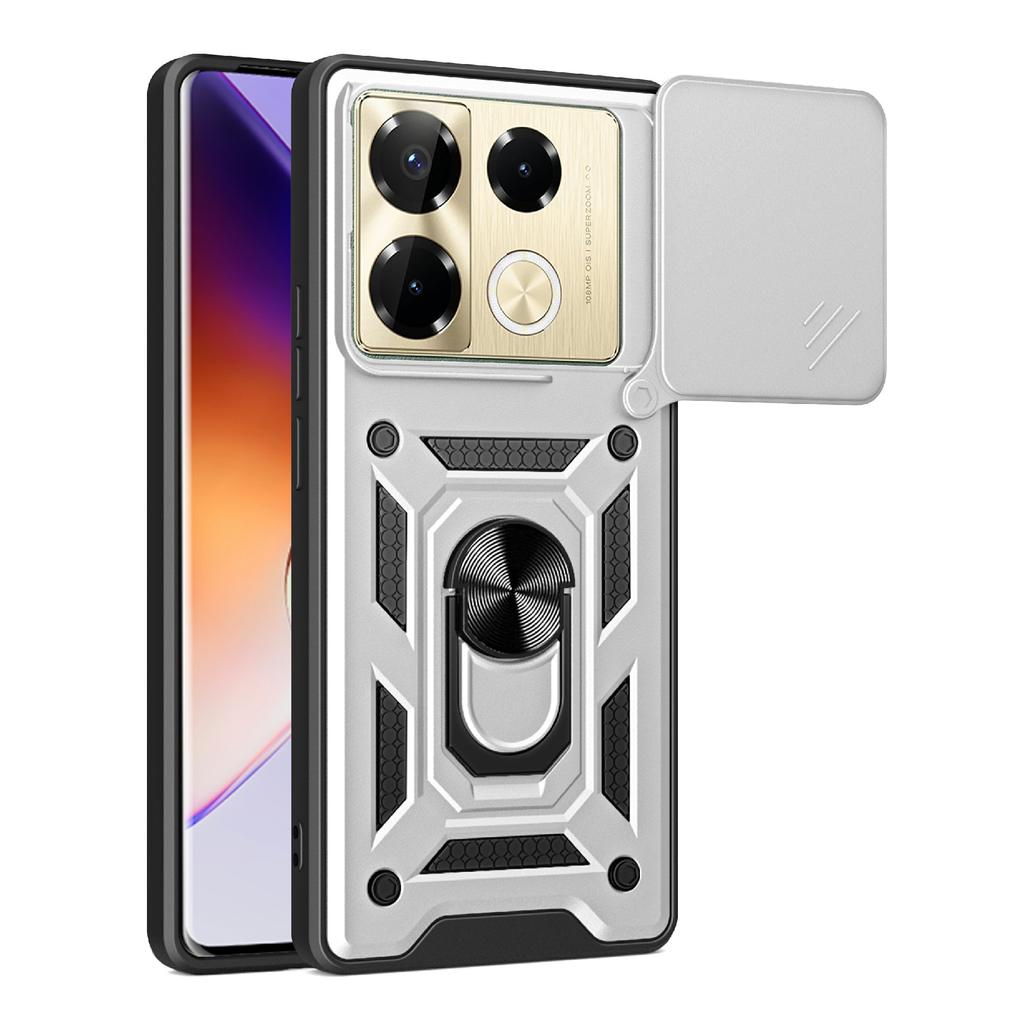 For Infinix Note 40 Pro 4G/Note 40 Pro 5G/Note 40 Pro+ Cell Phone Case Slide Lens Guard PC+TPU Back Cover