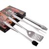 Grill Set Heavy Duty BBQ Accessories-BBQ Gifts Tool Set 4pcs Grill Accessories with Spatula, Fork,Brush&BBQ Tongs