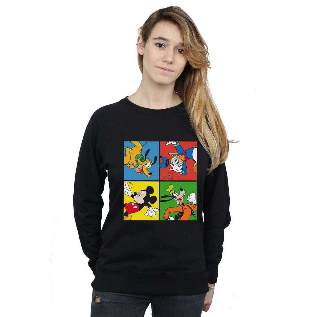 Disney Womens/Ladies Mickey Mouse Friends Sweatshirt