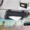 Car Sun Visor Mask Holder PU Leather Hanging Tissue Box Car Interior Storage Drawer Box Accessories