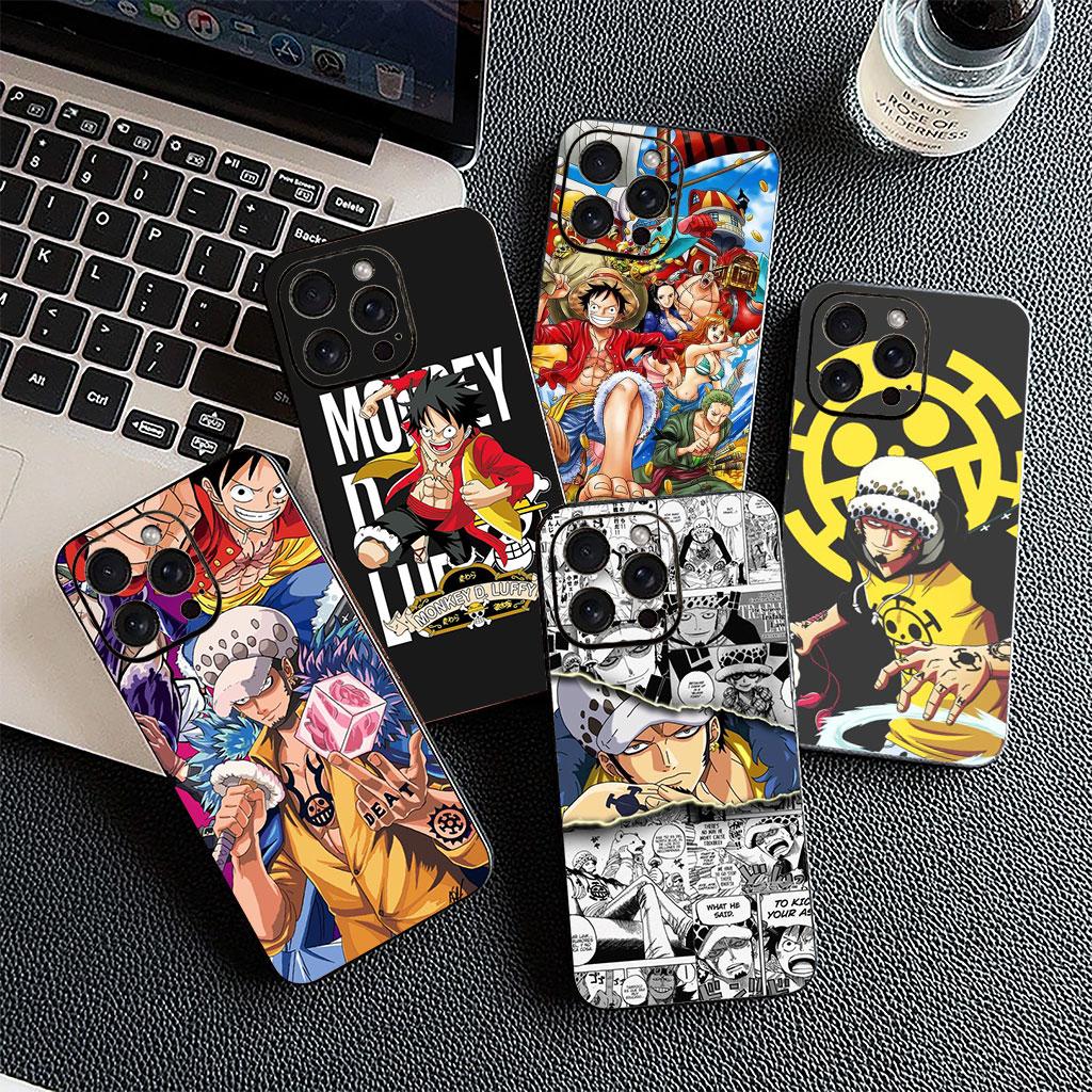 for Xiaomi Redmi Note 13 A3 A4 14 Pro Plus 9T 14C 13C 9C NFC + Pro+ 5G 4G Phone Case Trafalgar D Water Law One Pieces Luffy