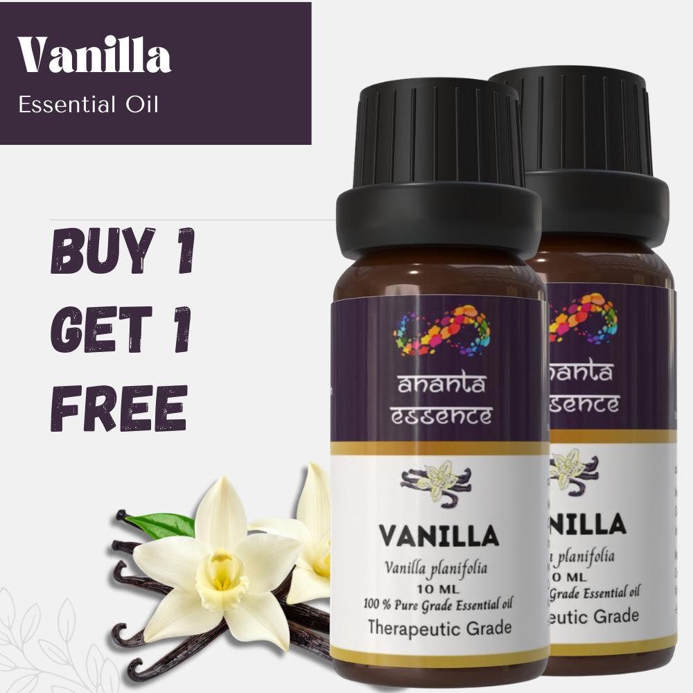 Buy 1 Get 1 Free Vanilla Essential Oil for Aromatherapy & Home Fragrance | Essential Oil for Diffuser & Soap Making