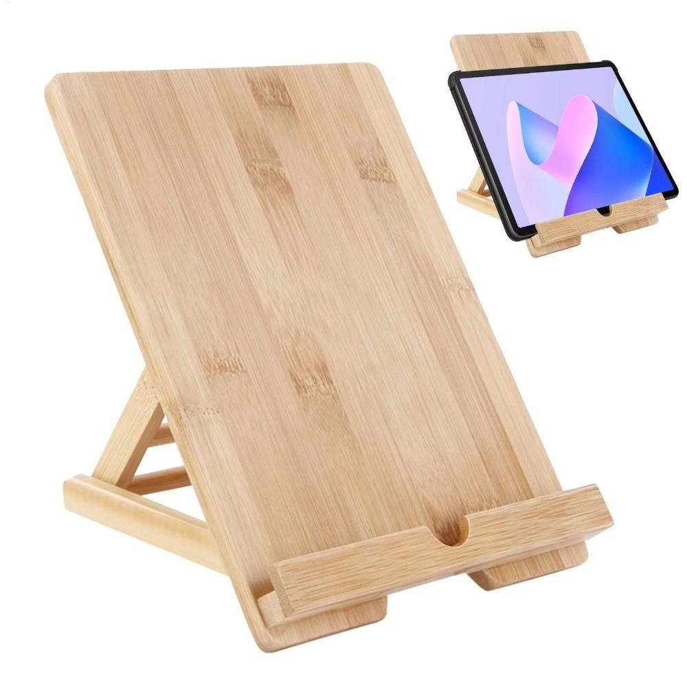 Wooden Book Holder Adjustable Reading Rest Holder Desktop Kitchen Cookbook Stand Cell Phone Stand