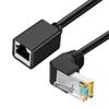 Right Angle Cable Adapter Network Extension Cable Cat6 Ethernet Cord RJ45 Cable CAT6 Network Wire