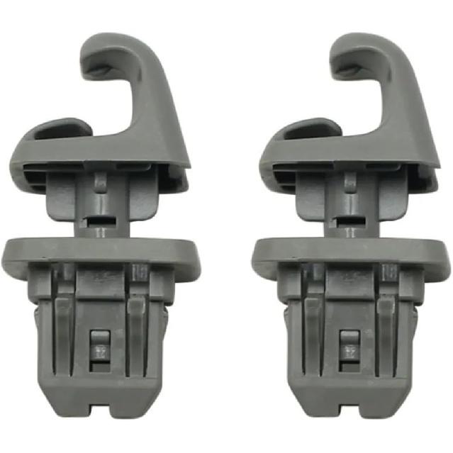 2pcs OE 74348-06030 Sun Visor Holder Clip Compatible Camry Highlander/Prius Retainer(GRAY 2pcs)